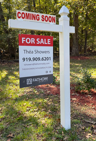 Real Estate Sign Installation Raleigh NC